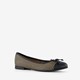 Dames ballerina zwart goud