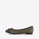 Dames ballerina zwart goud