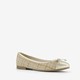 Dames ballerina beige goud
