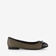 Dames ballerina zwart goud