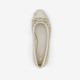 Dames ballerina beige goud