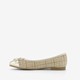 Dames ballerina beige goud