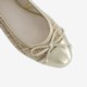 Dames ballerina beige goud