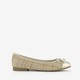 Dames ballerina beige goud