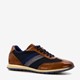 Leren heren sneakers cognac