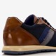 Leren heren sneakers cognac