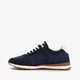 Heren sneakers blauw/bruin
