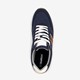 Heren sneakers blauw/bruin