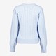 Gebreide dames trui lichtblauw