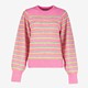 Dames trui roze gestreept