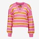 Dames trui gestreept roze/oranje