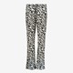 Dames broek wit met zwart print