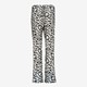 Dames broek wit met zwart print