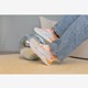 Runtamed Platform dames sneakers wit