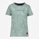 Jongens T-shirt groen met blaadjesprint