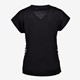 Dames T-shirt zwart met paisley print