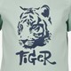 Jongens T-shirt lichtgroen met tijger