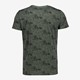 Heren T-shirt groen met print