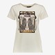 Dames T-shirt crème wit met opdruk