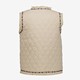 Dames gilet beige met franjes