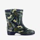 Dames regenlaarzen blauw met panter print