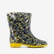 Dames regenlaarzen geel met camouflageprint