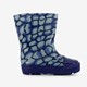 Kinder regenlaarzen blauw met reptiel opdruk