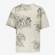 Jongens T-shirt beige met palmbomen
