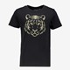 Jongens T-shirt zwart met tijgerkop
