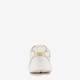 Meisjes dad sneakers wit goud