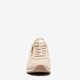 Dames sneakers met slangenprint beige