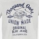 Heren T-shirt met opdruk grijs