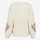 Mousseline dames blouse met borduursels