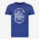 Unsigned heren T-shirt met opdruk blauw