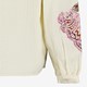 Mousseline dames blouse met borduursels