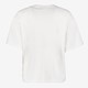 Oversized dames T-shirt met strass wit