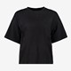 TwoDay oversized dames T-shirt met parels zwart