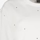 Oversized dames T-shirt met strass wit