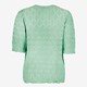 Dames broderie shirt mintgroen