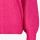 Gebreide dames trui fuchsia roze