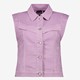 Dames denim gilet lila