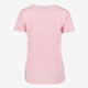 Dames acid T-shirt met opdruk roze