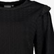 Dames blouse met ruches zwart