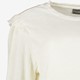 Dames blouse met ruches wit