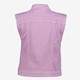 Dames denim gilet lila