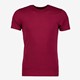 Unsigned heren T-shirt rood katoen ronde hals