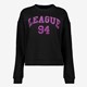 Dames sweater met tekstopdruk zwart