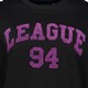 Dames sweater met tekstopdruk zwart