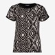 TwoDay dames top met grafische print zwart wit