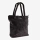 Dames corduroy shopper zwart